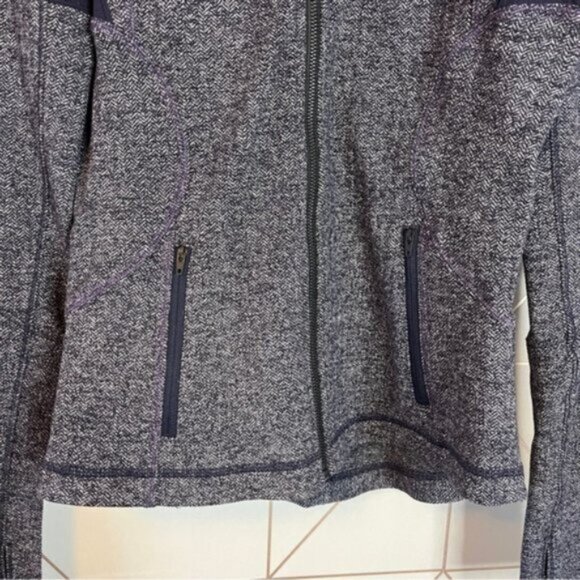 Lululemon Forme Jacket Herringbone Black Swan - Picture 6 of 9